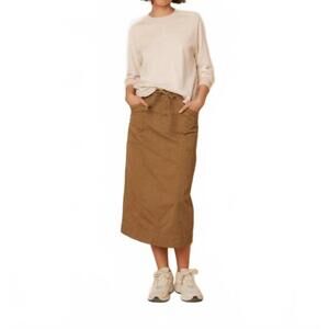 NEW INDI & COLD basic knit long sleeve sweater in crudo